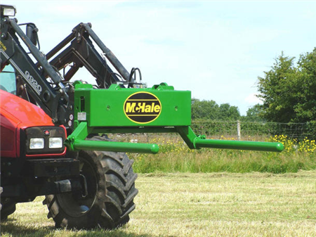 Round Bale Handler for Silage or Hay LESS LOADER MOUNT