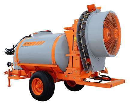 550 gal Trailed Airblast Sprayer with In-Cab Electronic Ctls