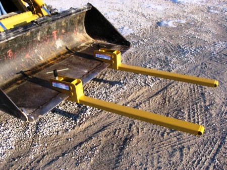 35" Bucket Mount Pallet Forks (pr) Clamp On 1000#