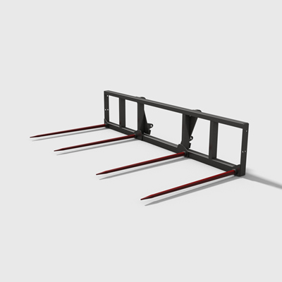 Four Tine Bale Spear LESS MOUNT & TINES