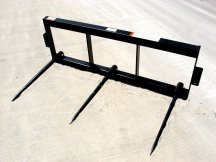 26" Triple Tine Bale Spear for Loader LESS Mounting Brackets