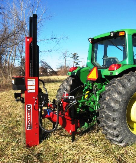 Center Mount Post Driver 3 Pt. with Hydraulic Adjustment