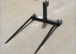 3 Point 42" Double Tine Bale Spear Cat I or II