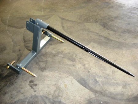 3 Point 42" Single Tine Bale Spear Cat I or II