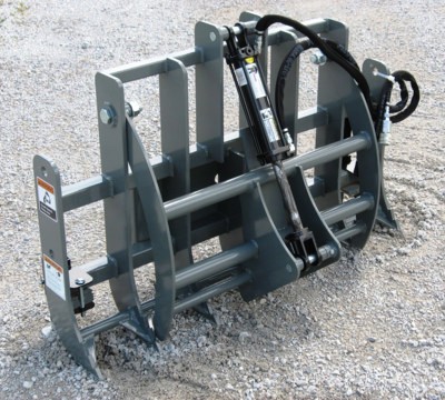 48" Rake with 31" Grapple for Mini Skid Steer