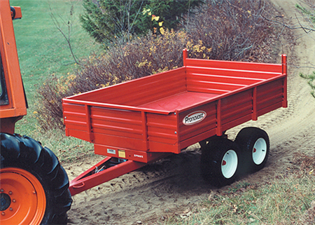 Off-Road Dump Trailer-2.5 Tons 60" X 94" w/ 4 tires Turf-Saver