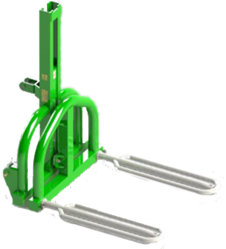 Single Bale Ldr/3Point Ducks Foot w Hyd Lift-hoses included no mount