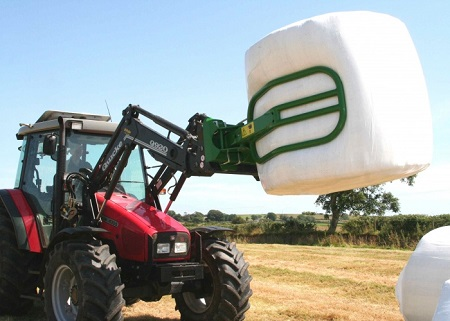 Round Bale Grabber for Silage Bales LESS LOADER MOUNT